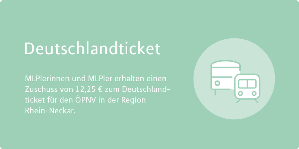 Unsere Mitarbeiterinnen und Mitarbeiter erhalten einen Zuschuss zum Job-Ticket für den ÖPNV in der Region Rhein-Neckar.